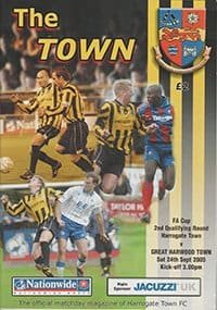 Harrogate Town v Great Harwood Town 24-Sep-2005
