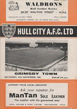 Hull City v Grimsby Town 27-Nov-1965