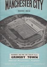 Manchester City v Grimsby Town 22-Feb-1964