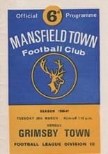 Mansfield Town v Grimsby Town 28-Mar-1967
