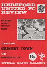Hereford United v Grimsby Town 08-Nov-1975