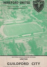 Hereford United v Guildford City 04-Nov-1967