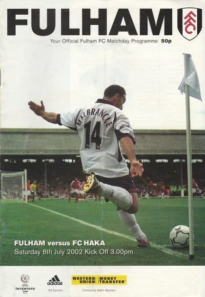 Fulham v FC Haka 06-Jul-2002
