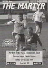 Merthyr Tydfil v Halesowen Town 02-Jan-2006