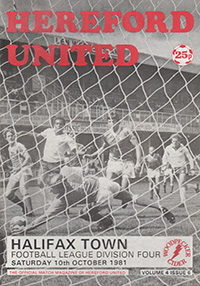 Hereford United v Halifax Town 10-Oct-1981