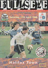 Hereford United v Halifax Town 11-Apr-1998