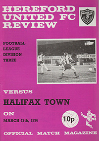 Hereford United v Halifax Town 17-Mar-1976