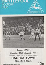 Hartlepool United v Halifax Town 25-Aug-1975