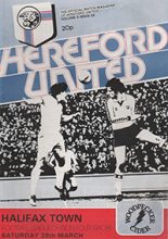 Hereford United v Halifax Town 28-Mar-1981