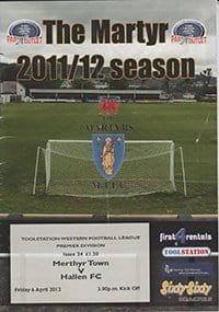 Merthyr Town v Hallen 06-Apr-2012