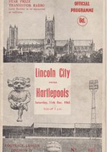 Lincoln City v Hartlepool United 11-Dec-1965