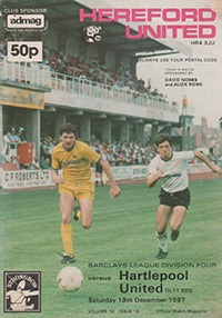 Hereford United v Hartlepool United 19-Dec-1987