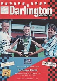 Darlington v Hartlepool United 20-Sep-1997