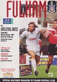 Fulham v Hartlepool United 22-Mar-1997