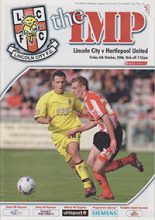 Lincoln City v Hartlepool United 06-Oct-2006