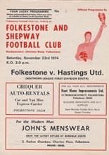 Folkestone & Shepway v Hastings United 23-Nov-1974