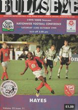 Hereford United v Hayes 23-Oct-1999