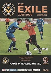 Newport County v Hayes and Yeading U 08-Nov-2008