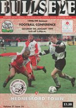 Hereford United v Hednesford Town 09-Jan-1999