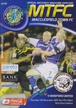 Macclesfield Town v Hereford United 12-Dec-2009