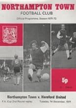 Northampton Town v Hereford United 14-Dec-1971