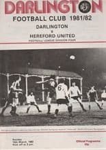 Darlington v Hereford United 14-Mar-1982