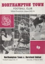 Northampton Town v Hereford United 17-Mar-1973