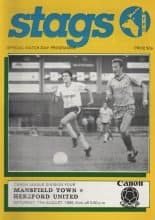 Mansfield Town v Hereford United 17-Aug-1985