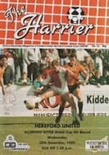 Kidderminster Harriers v Hereford United 20-Dec-1989