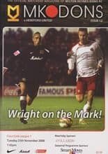 Milton Keynes Dons v Hereford United 25-Nov-2008