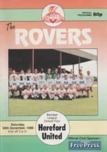 Doncaster Rovers v Hereford United 29-Dec-1990