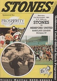 Maidstone United v Hereford United 02-Nov-1991