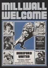 Millwall v Hereford United 30-Oct-1976