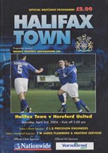 Halifax Town v Hereford United 03-Apr-2004