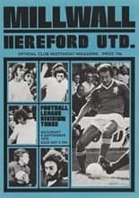 Millwall v Hereford United 06-Sep-1975