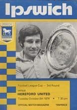 Ipswich Town v Hereford United 08-Oct-1974