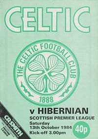 Glasgow Celtic v Hibernian 13-Oct-1984