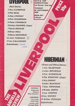 Liverpool v Hibernian 30-Sep-1975