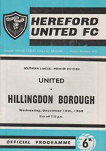 Hereford United v Hillingdon Borough 10-Dec-1969