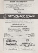 Stevenage Town v Hitchin Town 29-Apr-1967