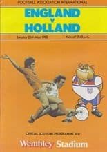 England v Netherlands 25-May-1982