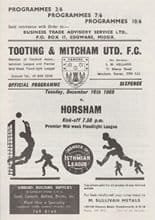 Tooting & Mitcham United v Horsham 16-Dec-1969