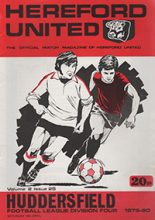 Hereford United v Huddersfield Town 19-Apr-1980