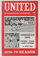 Hereford United v Huddersfield Town 25-Apr-1979