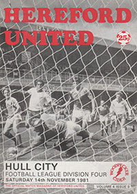 Hereford United v Hull City 14-Nov-1981
