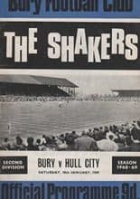 Bury v Hull City 18-Jan-1969