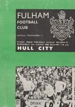 Fulham v Hull City 21-Aug-1968