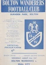 Bolton Wanderers v Hull City 23-Aug-1967
