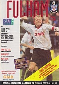 Fulham v Hull City 26-Apr-1997
