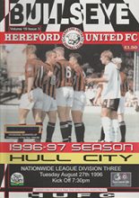 Hereford United v Hull City 27-Aug-1996